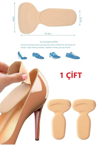 Ortopedik Ayarlanabilir Yüksek Topuklu Ayakkabı Spor Babet Topuk Vurma Önleyici Koruyucu Destek Ped - Resim 3