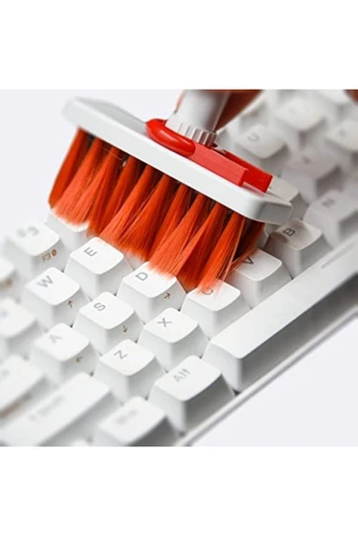 gkcreative Yumuşak Klavye Fırçası, Kulaklık Temizleyici 5'i 1 arada Çok İşlevli Elektronik C - Resim 3