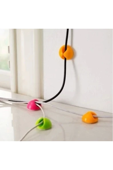 Kampanya Estevia Pratik Siyah Beyaz Kablo Sabitleme Klipsi 10 Lu Yeni!!! - Resim 5