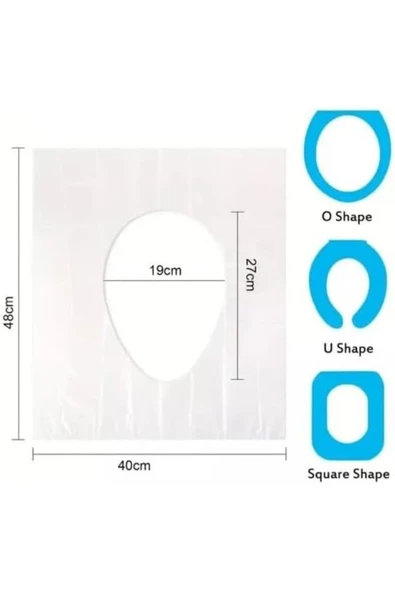 Hijyenik Tek Kullanımlık Klozet Kapağı Poşeti 50 Adet LXSHP 1055529 - Resim 3