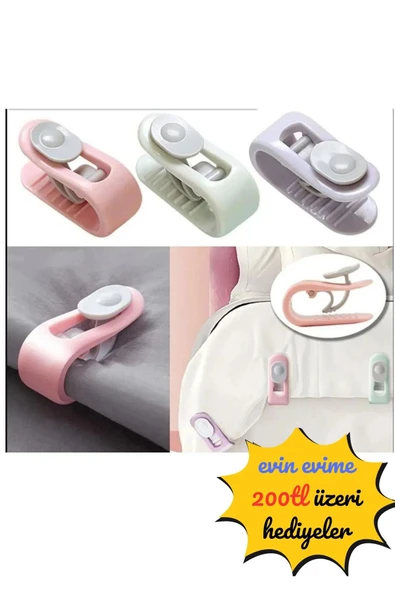 Nevresim Takımı Sabitleyici Mandal 4 Adet Eflatun ürün görseli 1