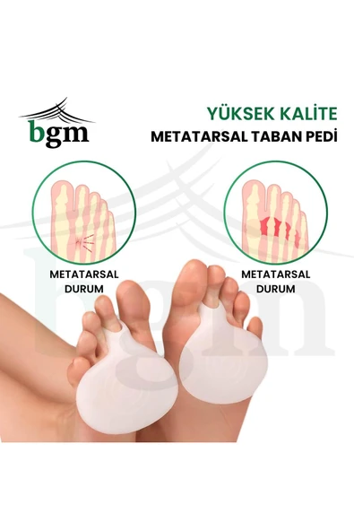 Metatarsal Ped Silikon Halkalı Ayak Altı Nasır Önleyici Ped - Resim 2