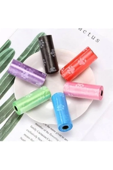 Kampanya Estevia 4Lü Evcil Hayvanlar Için Pati Desenli Kedi Köpek Kaka Poşeti Torbası Yeni!!! - Resim 5