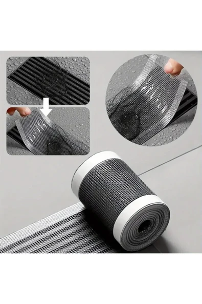 Çok Amaçlı Gider Süzgeci ve Saç Yakalayıcı Süzgeç ve Sineklik Yaması Tamir Kiti 12 Cm * 4 Metre - Resim 6