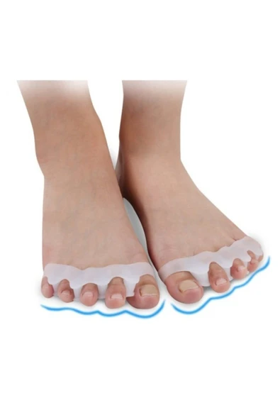 Nistyle Halluks Valgus Düzeltici 5 Parmak Ayırıcı Silikon Aparat - Resim 3