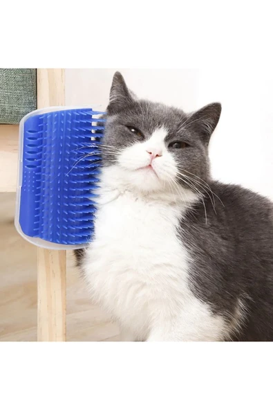 Kedi Kaşınma Masaj Fırçası Köşeye Monte Edilebilir Catit catnip Nanesi Bantlı veya Vidalı ürün görseli 1