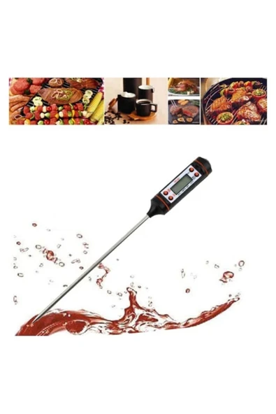 Dijital Mutfak Termometresi Dijital Termometre Süt Mama Barbekü - 3