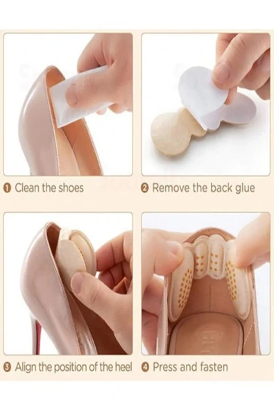 İthal Topuklu Ayakkabı Topuk Vurma Önleyici Dolgulu Havalı Sünger Ped ( 1 çift) ürün görseli 1