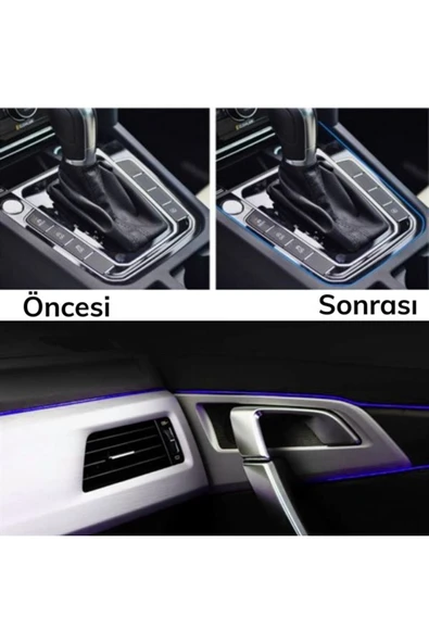 Mavi Araba Oto trim Dekorasyon Şeridi Kauçuk Elastik Kolay Kurulum 5 Metre Şerit Bant ( Lisinya ) - Resim 4