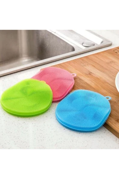 Silikon Bulaşık Süngeri | Dayanıklı ve Hijyenik Temizlik (2 Adet) ürün görseli 1