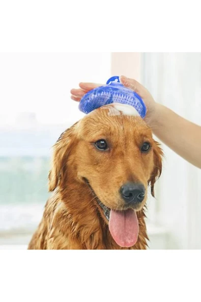 Evcil Hayvan Silikon Tüy Toplama Yıkama Fırçası - Resim 2