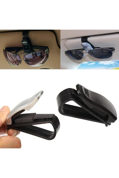 Oto Araç Içi Mandallı Gözlük Tutucu Tutacağı Gözlük Klipsi Tek ürün görseli 1