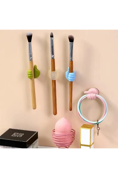 KABLO TUTUCU 2 Adet Yapışkanlı Başparmak Şekilli Kablo Tutucu Pratik Çok Amaçlı Silikon ürün görseli 1