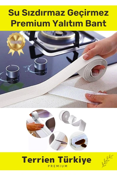 Duş Pvc Lavabo Küvet Tezgah Kenar Banyo Mutfak Pencere 3,2 Mt Su Sızdırmaz Geçirmez Yalıtım Bant ürün görseli 1