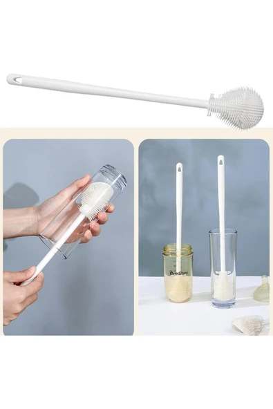 Kavanoz ve Biberon Yıkama Fırçası Silikon ürün görseli 1