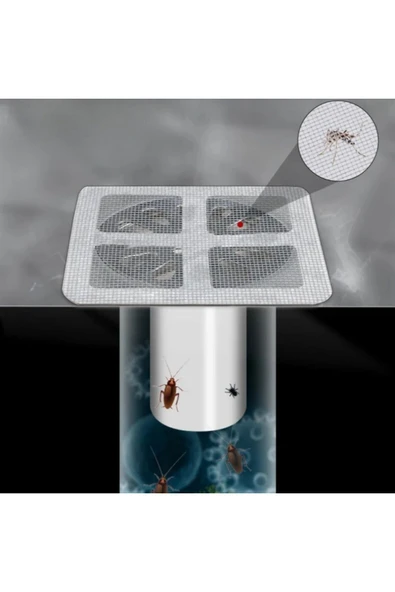 Evinso® 10'lu Banyo Ve Mıutfak Lavabo Koku Önleyici Ve Haşere Böcek Önleyici Gider Filtresi - Resim 4