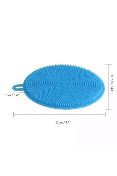 Silikon Bulaşık Yıkama Fırçası Tükenmeyen 2 Adet Cmt-da2be34a - Resim 4