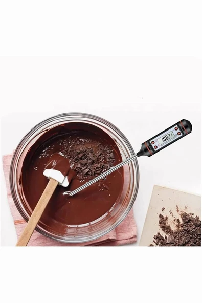 Dijital Gıda Termometresi Sıcaklık Derece Kutulu Et Süt Mama Yemek Isı Ölçer 1 Adet - Resim 5