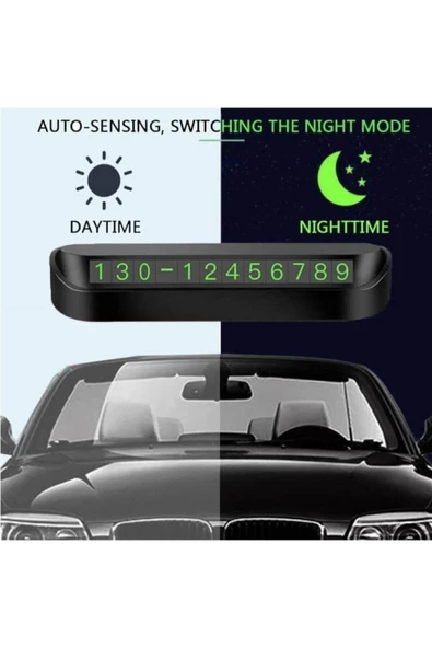 Fosforlu Otomobil Park Numaratörü Aç Kapa Numaratör Telefon Numarası Araba Parktel Numaralık - 5