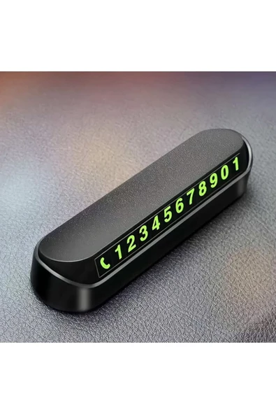 Fosforlu Acılır Kapanabilir Numaratör Ön Torpido Üstü Telefon Numarası Göstergesi Araba - Resim 4