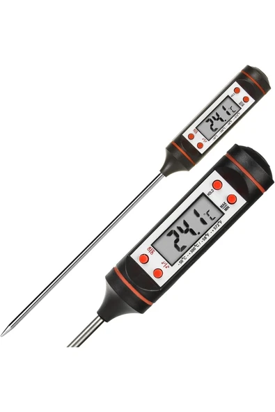 MU-ARTSHOP Dijital Ekranlı Mutfak Termometresi Dijital Termometre Sıcaklık Ölçer Et Süt Derece ürün görseli 1