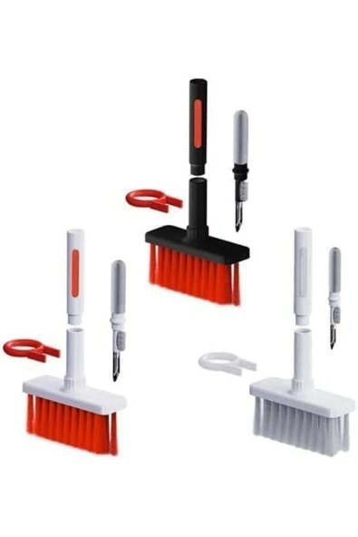 Diyar-ıFırsatShop Home Yumuşak Klavye Fırçası, Kulaklık Temizleyici 5'i 1 arada Çok İşlevl - Resim 2