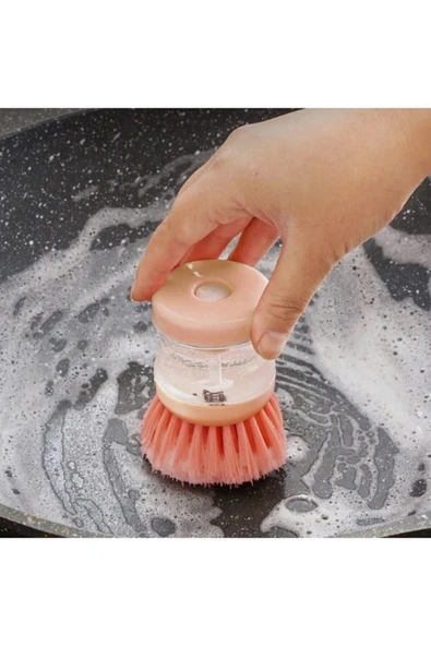 Deterjan Hazneli Banyo Mutfak Lavabo Ve Bulaşık Yıkama Fırçası - Resim 3