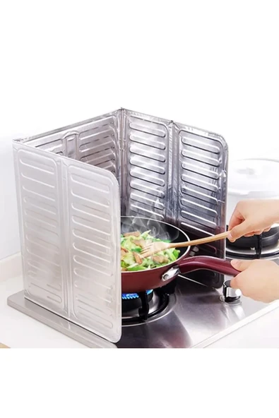 Ocak Yağ Sıçrama Koruyucuu Katlanır Alüminyum Levha (I1) - Resim 5