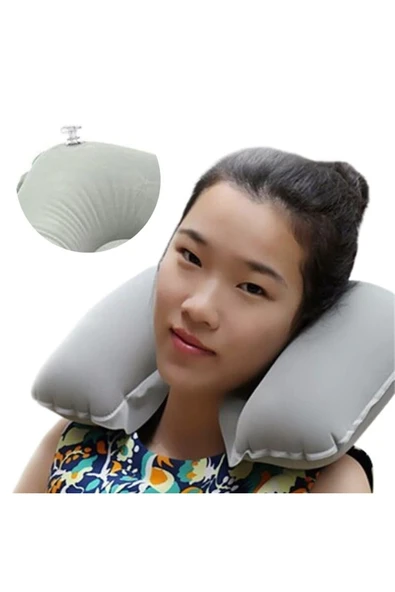 Otobüs Uçak Araba Seyahat Tipi Ortapedik Boyun Yastığı - Resim 4