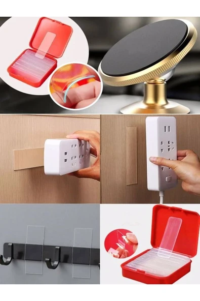 Mini 60 Parça Çok Amaçlı Çift Taraflı Bant (KUTULU) - Resim 4