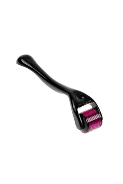 Dermaroller 1.0mm Siyah Roller Iğneli Masaj Aleti Saç Tarağı ürün görseli 1