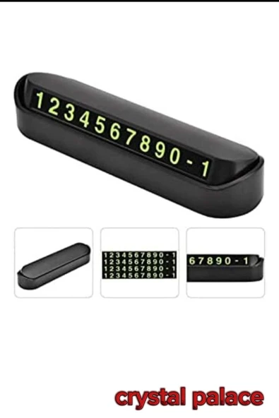 Fosforlu Açılır Kapanabilir Numaratör Ön Torpido Üstü Telefon Numarası Göstergesi Araba ürün görseli 1