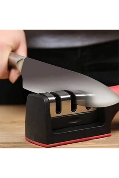 Profesyonel Bıçak Bileyici 3 Açılı Elmas Seramik Tungsten Çelik El Bıçakları Bileme APARATI - 1
