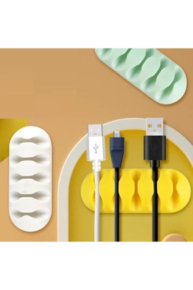 Kablo Tutucu 5 Kanallı 3lü Siyah - Resim 3