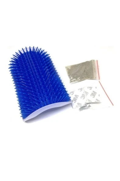 Kedi Kaşınma Aparatı Köşe Montajlı Sürtünme Fırçası - Resim 5