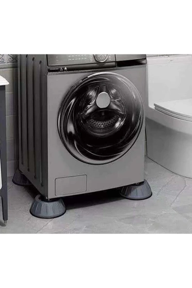 Gri Çamaşır Makinesi Titreşim Engelleyici Stoper 4 Lü Set