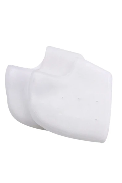 Silikon Ayak Topuk Çorabı Beyaz Renk - Resim 2