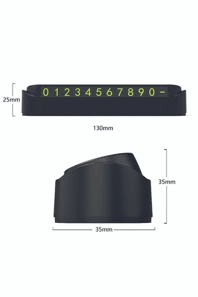 Fosforlu Otomobil Park Numaratörü Aç Kapa Numaratör Telefon Numarası Araba Parktel Numaralık - 4