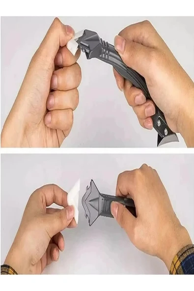 ÖZERUS 3'ü 1 Arada Fayans Derz Dolgu Kazıyıcı Sıyırıcı Silikon Sökücü Ve Uygulayıcı - Resim 2