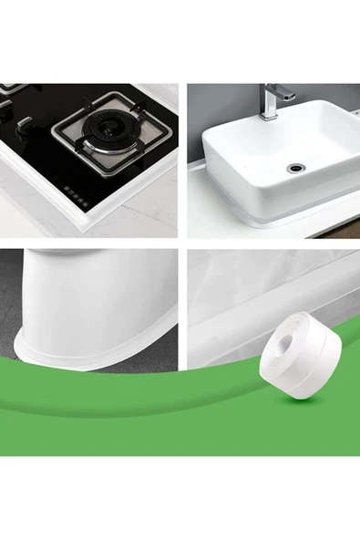 Sızdırmazlık Bandı Lavabo Bantı Banyo Mutfak Lavabo Küvet Duş Teknesi Su Geçirmez Kenar Bant ürün görseli 1