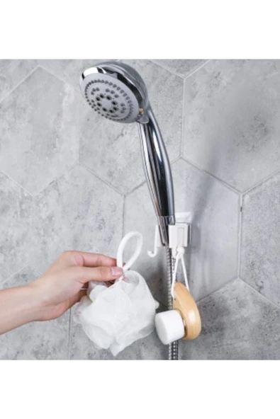 Duş Başlık Tutucu ve Lif Askısı - Resim 3