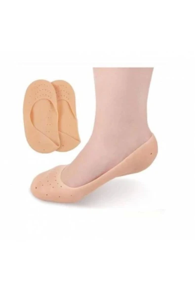 Nais Ayak Topuk Çatlak Çorabı Silikon Patik Ten Rengi Çorap ürün görseli 1