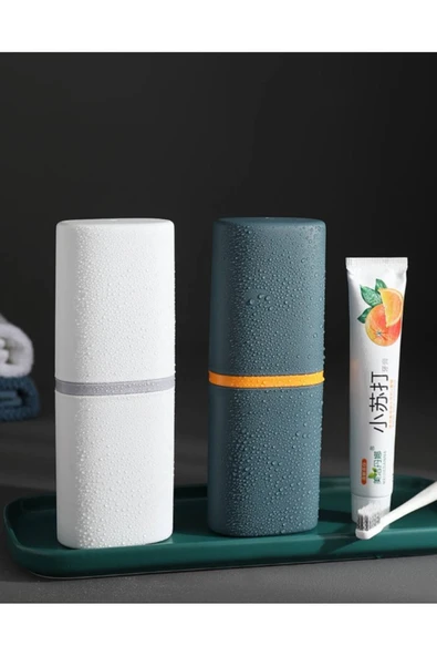 Seyahat Tipi Diş Fırçası Ve Macun Saklama Kabı - Resim 4