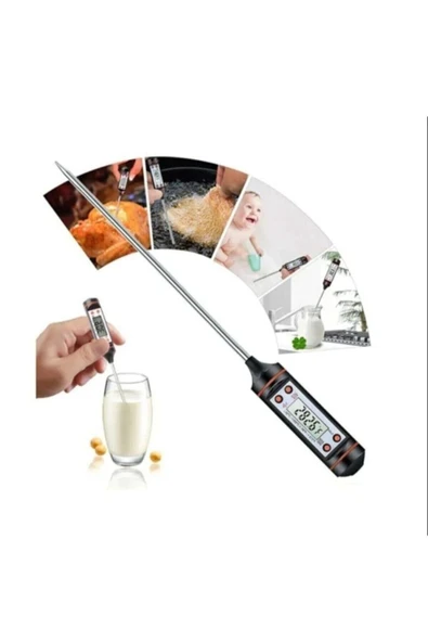 Mutfak Termometresi  Süt, Yoğurt,Gıda,Yemek  Ve Et Ürünleri Isısını Ölçmek İçin Mutfak Termometresi - 4