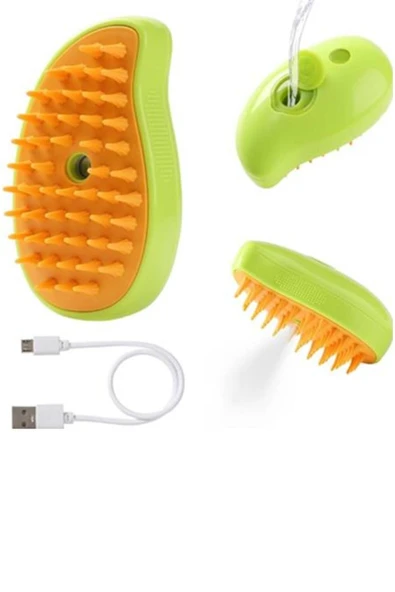 Fırça Tüy Tarama Toplama Fırçası Buharlı Şarjlı Kedi Köpek Evcil Hayvan Fırçası Tarak Soğuk Buhar ürün görseli 1