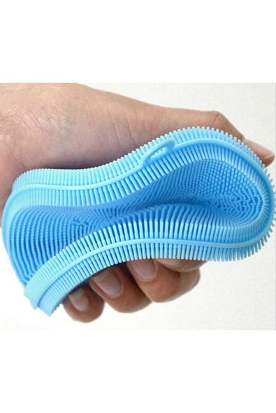 Silikon Bulaşık Yıkama Fırçası Tükenmeyen (2 Adet) - Resim 2