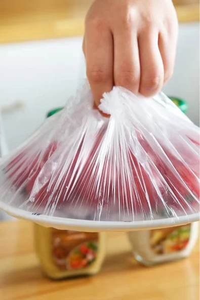 Hijyenik ve Kullanışlı: 100 Adet Lastikli Tabak ve Tencere Bonesi ile Gıdalarınızı Koruyun - Resim 6