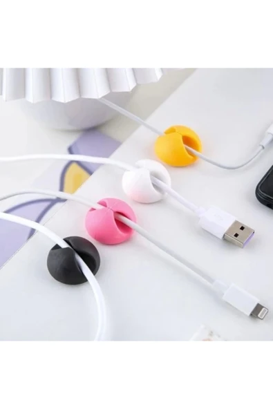 Kampanya Estevia Pratik Siyah Beyaz Kablo Sabitleme Klipsi 10 Lu Yeni!!! - Resim 2