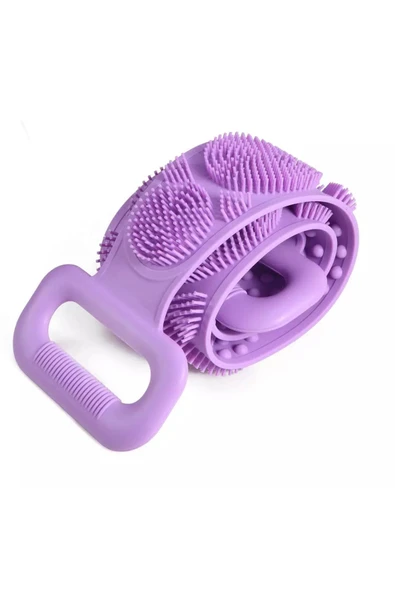 plamystical 70 cm Çift Taraflı Sırt Kesesi -Silikon Duş Kesesi - Banyo Kesesi newing 1139529 - Resim 2