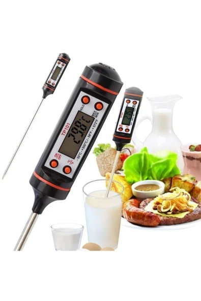 Dijital Mutfak Termometresi Problu Barbekü Gıda Sıcaklık Ölçer - Resim 3